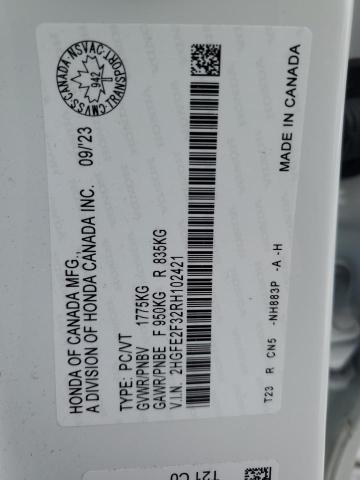 2024 HONDA CIVIC EX - 2HGFE2F32RH102421