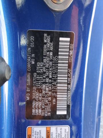 2020 SUBARU BRZ LIMITE JF1ZCAC14L9701185