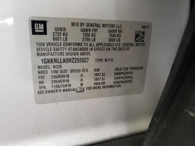 2017 GMC ACADIA SLE 1GKKNLLA8HZ293027