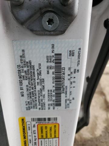 2016 FORD FUSION SE 3FA6P0T97GR156133