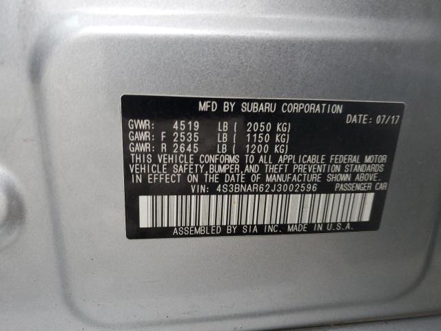 2018 SUBARU LEGACY SPO 4S3BNAR62J3002596