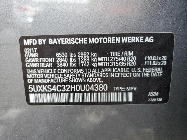 5UXKS4C32H0U04380 2017 BMW X5, photo no. 13