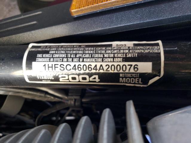 2004 HONDA VTX1800 C 1HFSC46064A200076