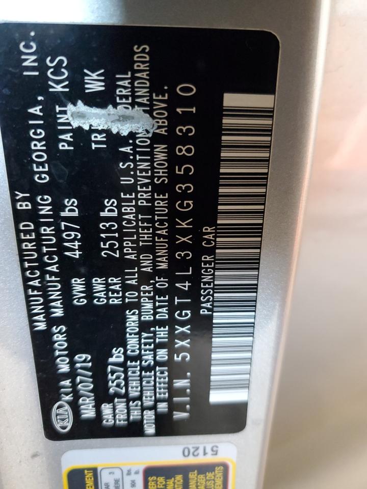 5XXGT4L3XKG358310 2019 Kia Optima Lx