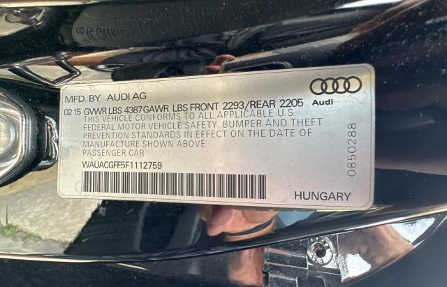 2015 AUDI A3 PREMIUM WAUACGFF5F1112759