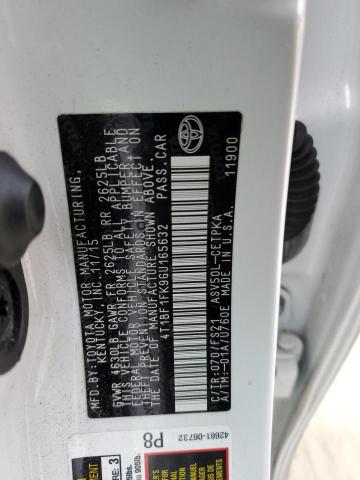 2016 TOYOTA CAMRY LE - 4T1BF1FK9GU165632