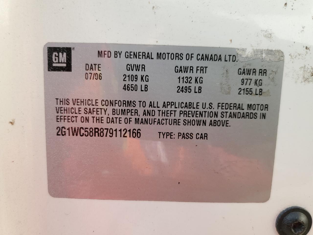 2G1WB58K281347541 2008 Chevrolet Impala Ls