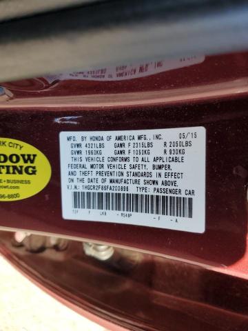 2015 HONDA ACCORD EXL 1HGCR2F86FA200896