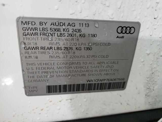 VIN WA1CFAFP7EA067566 2014 Audi Q5, Premium no.12