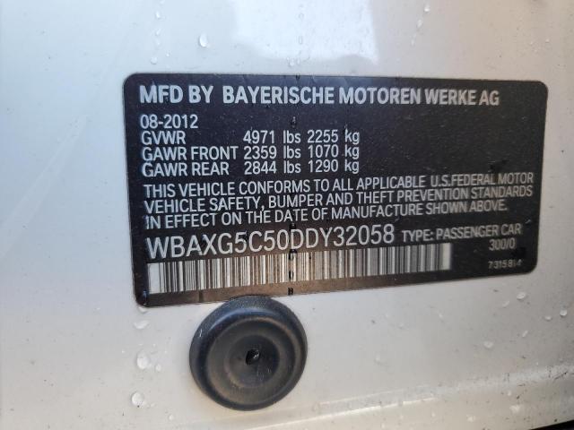 VIN WBAXG5C50DDY32058 2013 BMW 5 Series, 528 I no.12