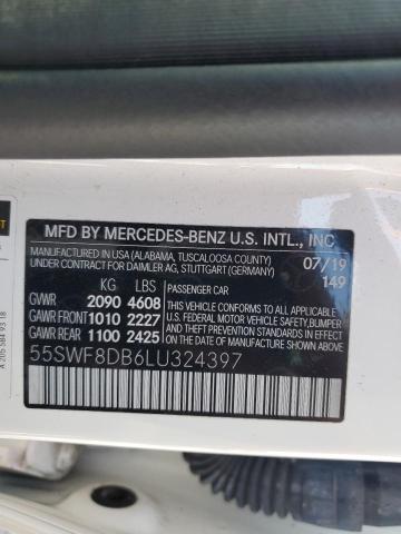 Lot #2339851291 2020 MERCEDES-BENZ C 300 salvage car