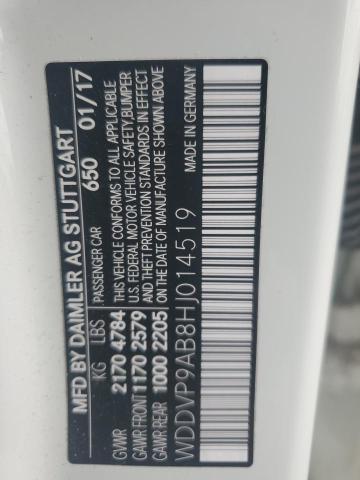 2017 MERCEDES-BENZ B250E - WDDVP9AB8HJ014519