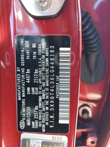 2020 KIA OPTIMA LX 5XXGT4L36LG448183