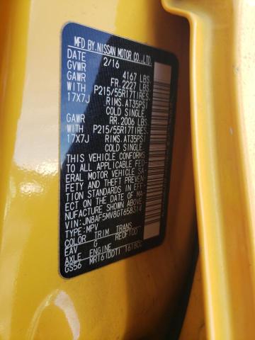 2016 NISSAN JUKE S - JN8AF5MV8GT658314