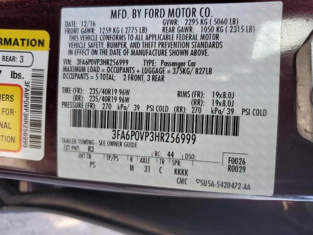 3FA6P0VP3HR256999 2017 FORD FUSION - Image 12