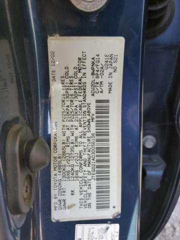 2003 Toyota Highlander VIN: JTEGD21A030056106 Lot: 44239254