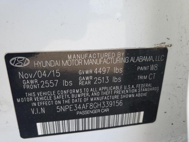 2016 HYUNDAI SONATA SPO 5NPE34AF8GH339156