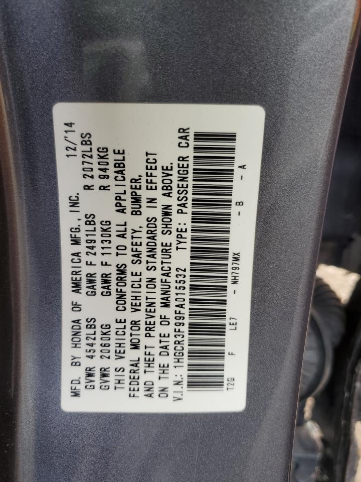 1HGCR3F99FA015532 2015 Honda Accord Touring