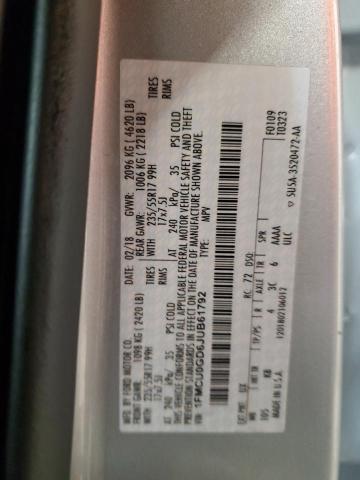 2018 FORD ESCAPE SE 1FMCU0GD6JUB61792