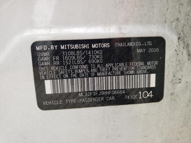 2017 MITSUBISHI MIRAGE G4 - ML32F3FJ9HHF06664