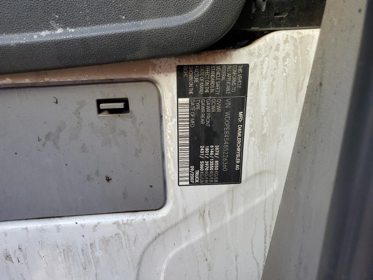 WD0PE845485226360 2008 Dodge Sprinter 2500