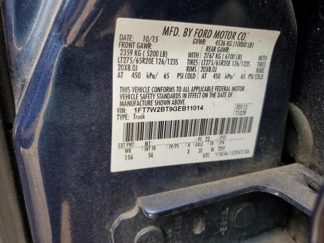 2016 FORD F250 SUPER - 1FT7W2BT9GEB11014