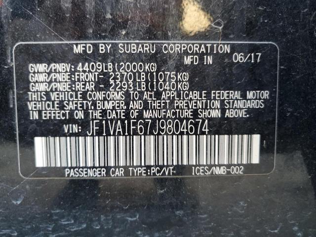 Lot #2393992256 2018 SUBARU WRX LIMITE salvage car