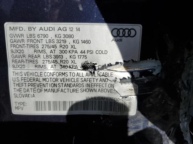 2015 AUDI Q7 WA1LGAFE7FD012546