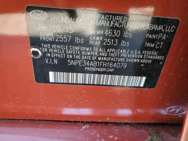 2015 Hyundai Sonata Sport VIN: 5NPE34AB1FH164079 Lot: 38425664