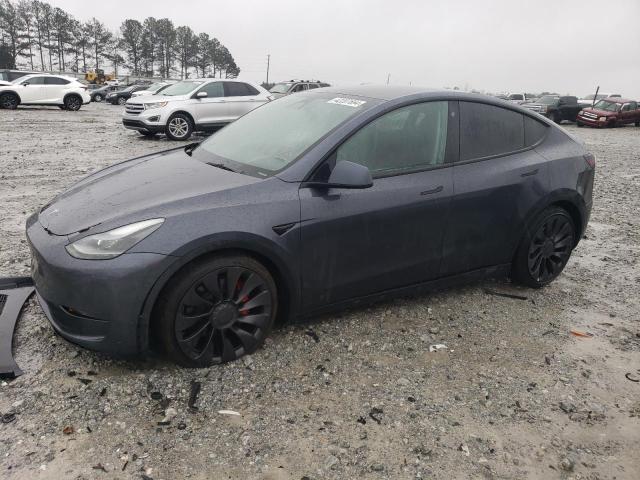 Lot #2441067097 2022 TESLA MODEL Y salvage car