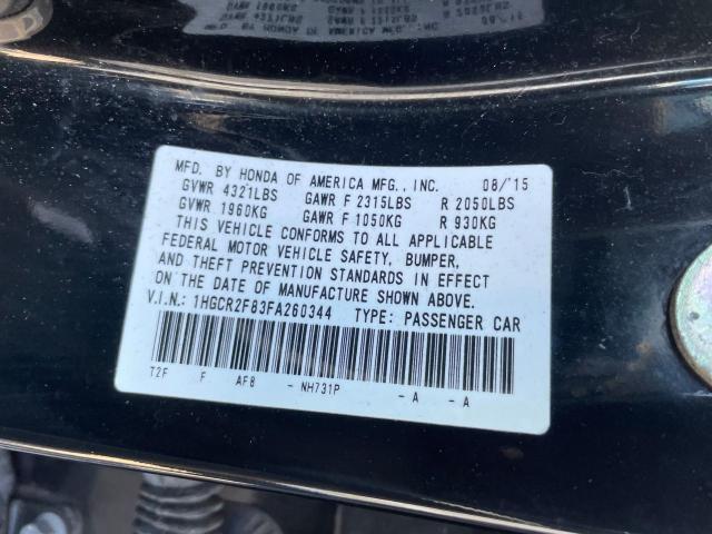 2015 HONDA ACCORD EXL 1HGCR2F83FA260344