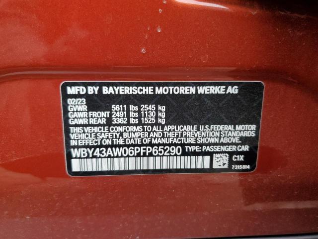 2023 BMW I4 EDRIVE3 WBY43AW06PFP65290