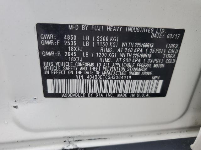 2017 SUBARU OUTBACK TO 4S4BSETC3H3364019