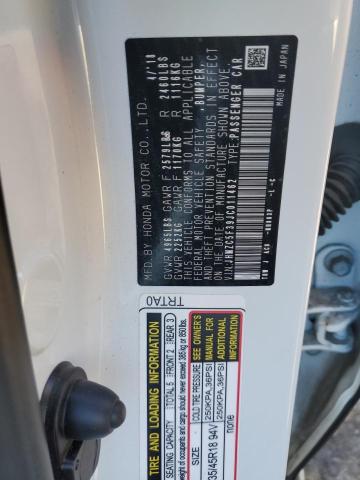 2018 HONDA CLARITY TO - JHMZC5F39JC011462