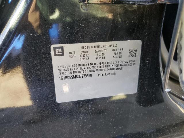 2016 CHEVROLET CRUZE LS 1G1BC5SM6G7279560