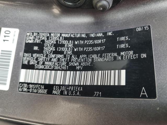 2015 TOYOTA SIENNA LE - 5TDKK3DC2FS642461