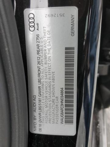 2017 AUDI A6 PREMIUM - WAUG8AFC3HN034864