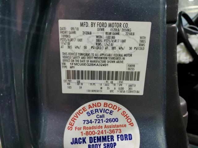 2011 Ford Escape Limited VIN: 1FMCU0EG2BKA32491 Lot: 48427734