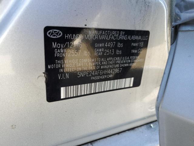 2017 HYUNDAI SONATA SE 5NPE24AF6HH442967