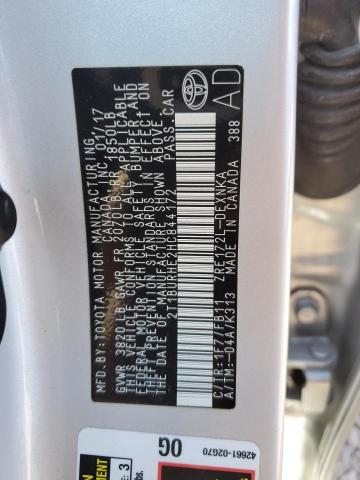 2017 TOYOTA COROLLA L - 2T1BURHE2HC844172
