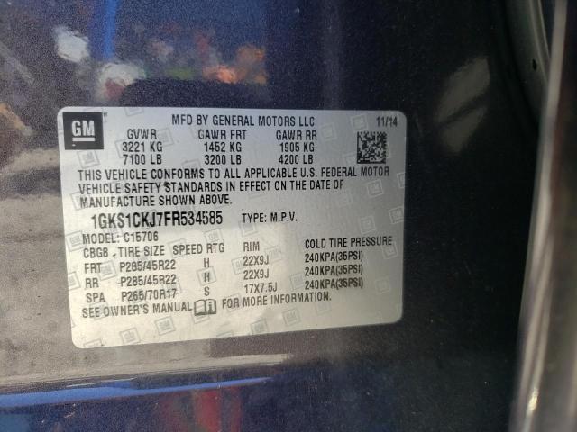 2015 GMC YUKON DENA 1GKS1CKJ7FR534585