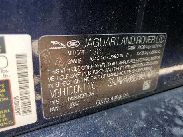 2017 JAGUAR XE SAJAR4BG2HA974016