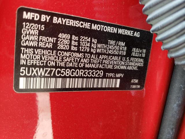 5UXWZ7C58G0R33329 2016 BMW X3, photo no. 13