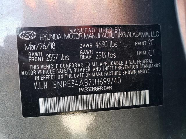 2018 HYUNDAI SONATA SPO 5NPE34AB2JH699740