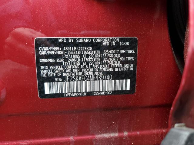 2021 SUBARU FORESTER P JF2SKAFC4MH439740