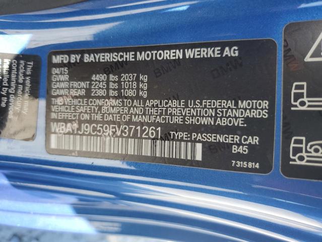 VIN WBA1J9C59FV371261 2015 BMW 2 Series, M235XI no.12