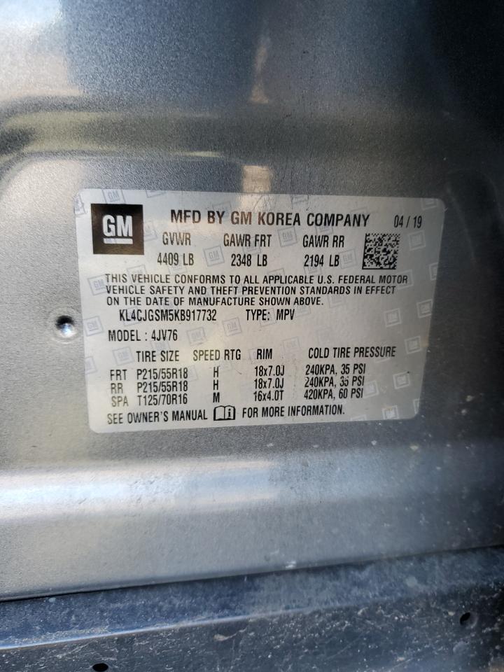 KL4CJGSM5KB917732 2019 Buick Encore Essence