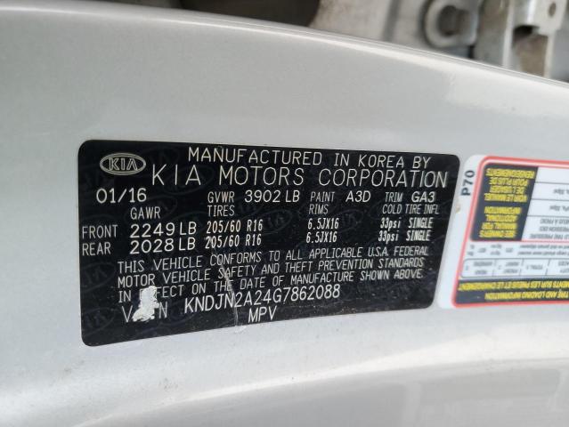 2016 KIA SOUL KNDJN2A24G7862088