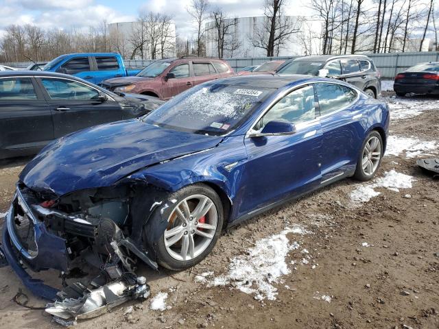 Lot #2567675324 2015 TESLA MODEL S P9 salvage car