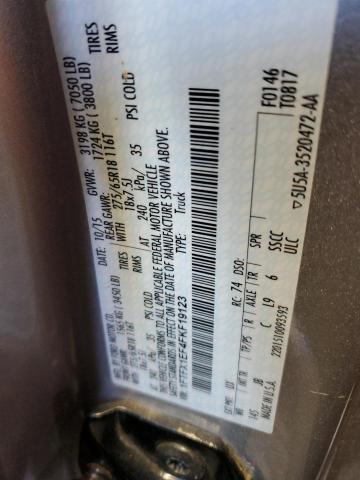 2015 FORD F150 SUPER - 1FTFX1EF4FKF19123